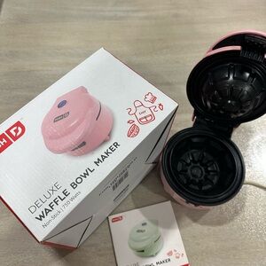 Ash Pink Deluxe Waffle Bowl Maker